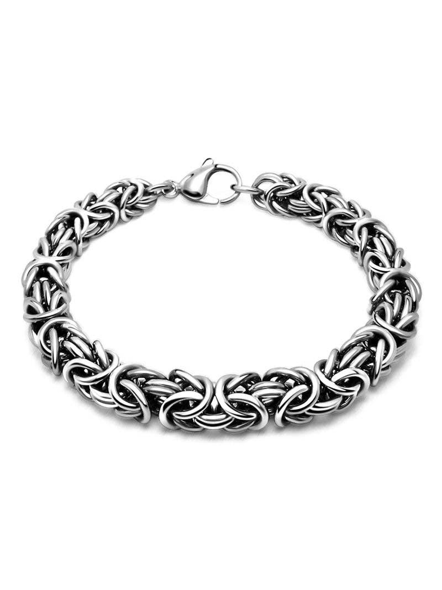 Woven byzantine chain bracelet