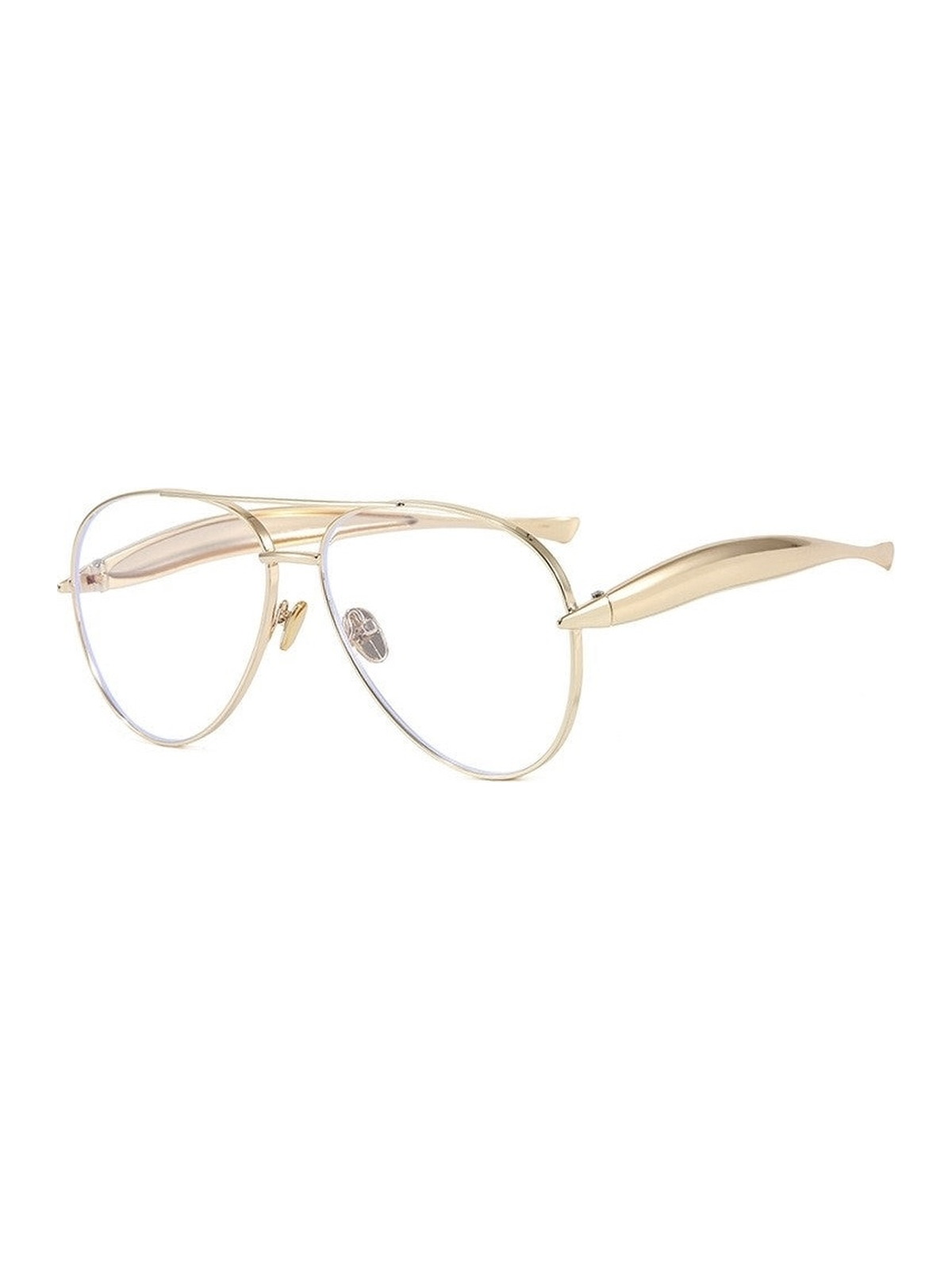 Retro metal aviator sunglasses