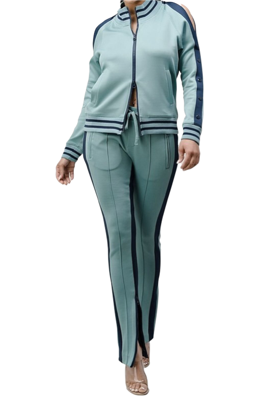 teal tracksuit bottoms