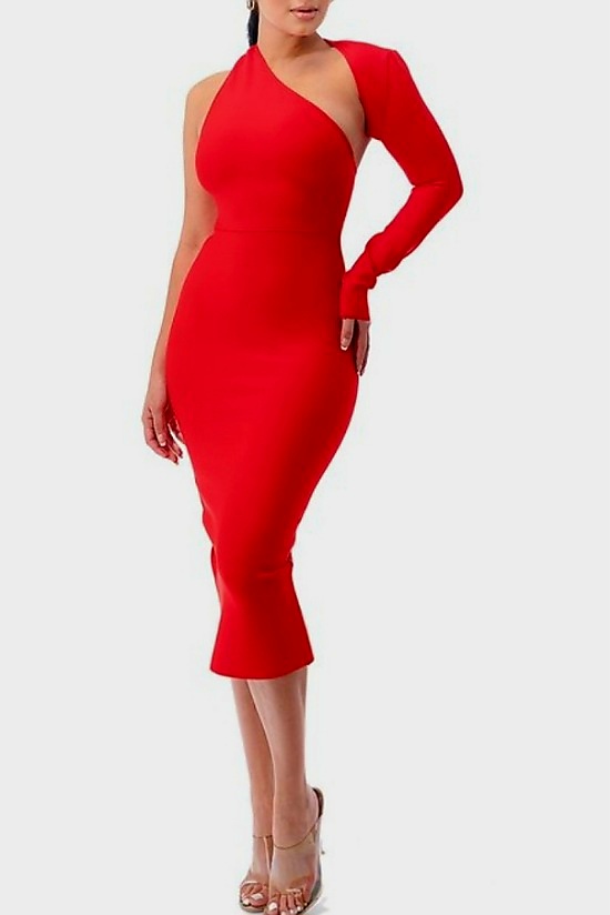 SEXY RED BANDAGE DRESS  D' Angelette Studio & Fashion Design